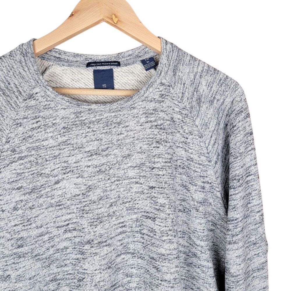 Scotch & Soda Sweatshirt Men's L Pullover Heather Grey Long Sleeve Cotton Blend